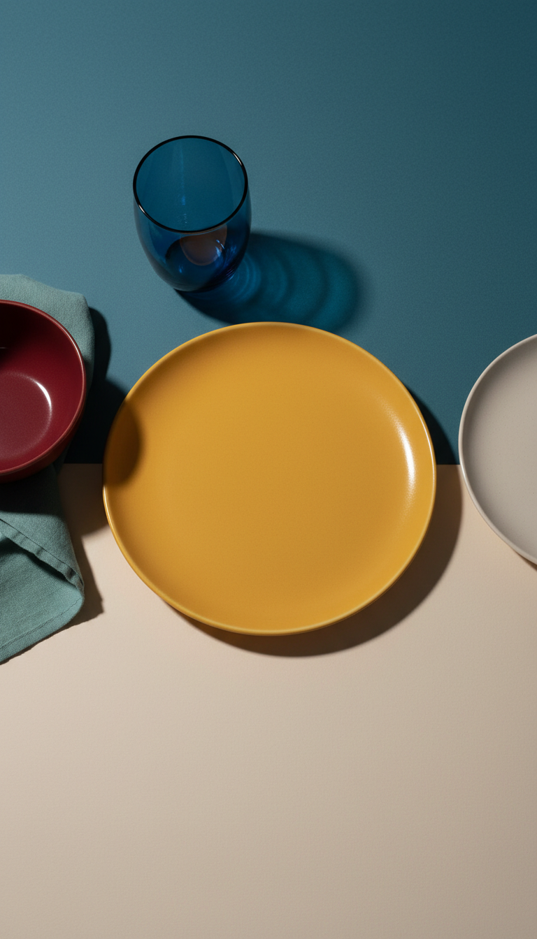 Vivid Marigold dinner plate