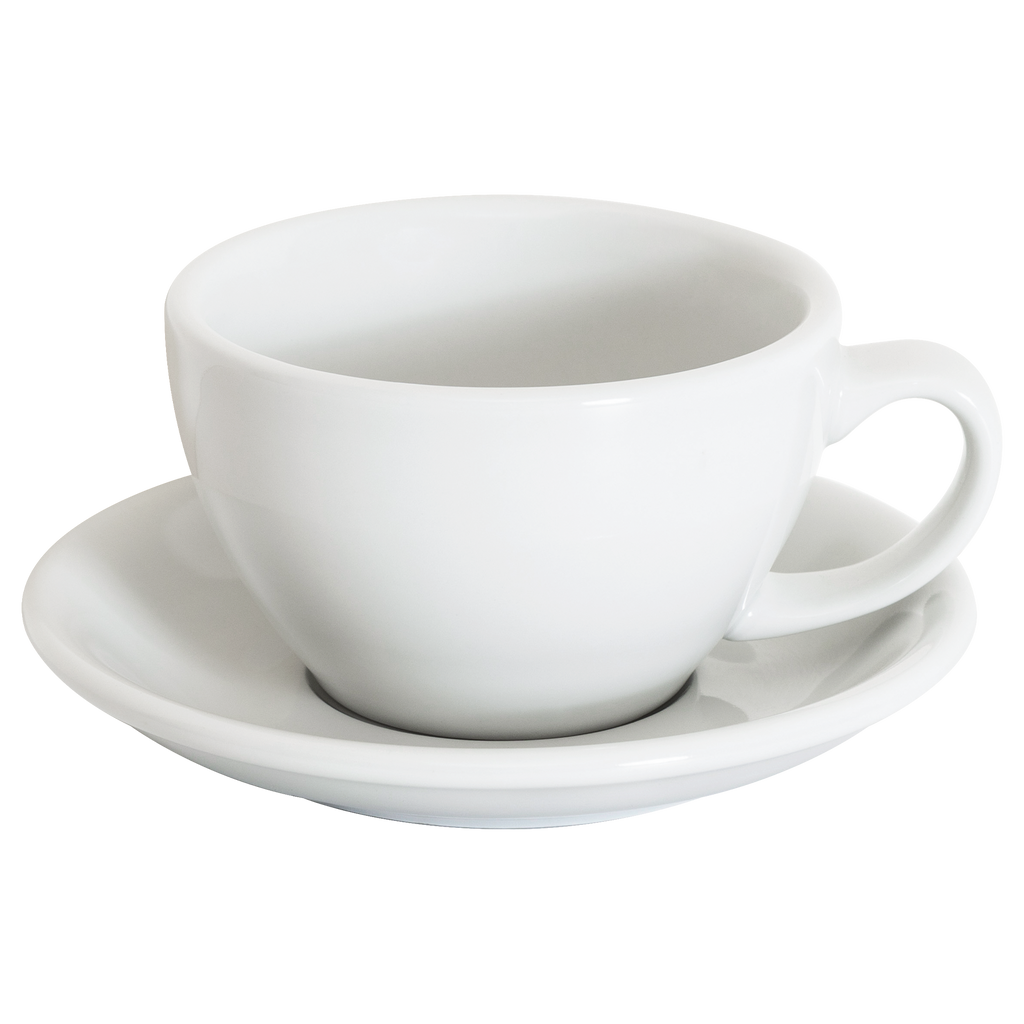 Set of 1 x 300ml Cafe Latte Cup and Saucer