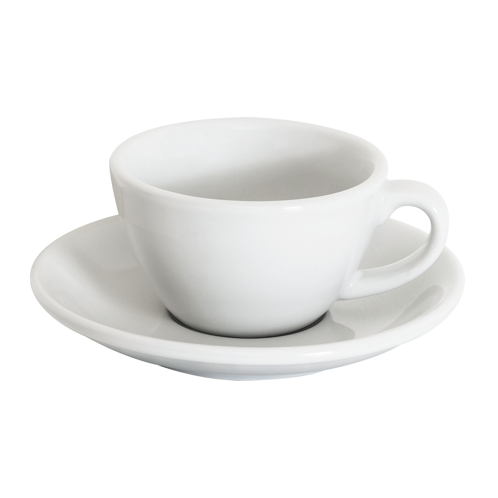 Set of 1 x 150ml Flat White Cup and Saucer