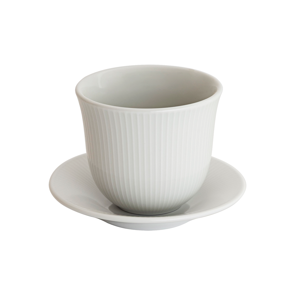 250ml Embossed Tasting Cup  and 13cm Embossed Plate