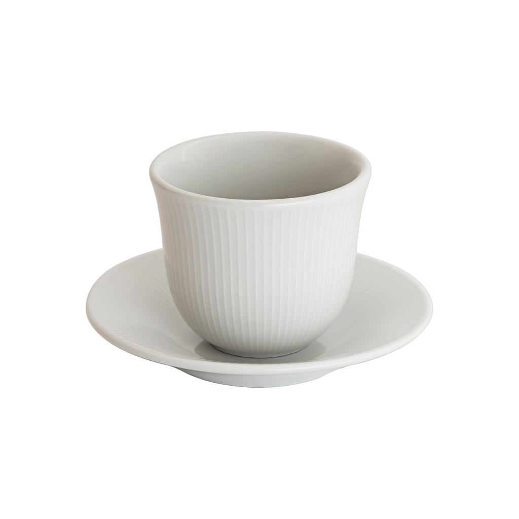 150ml Embossed Tasting Cup  and 13cm Embossed Plate
