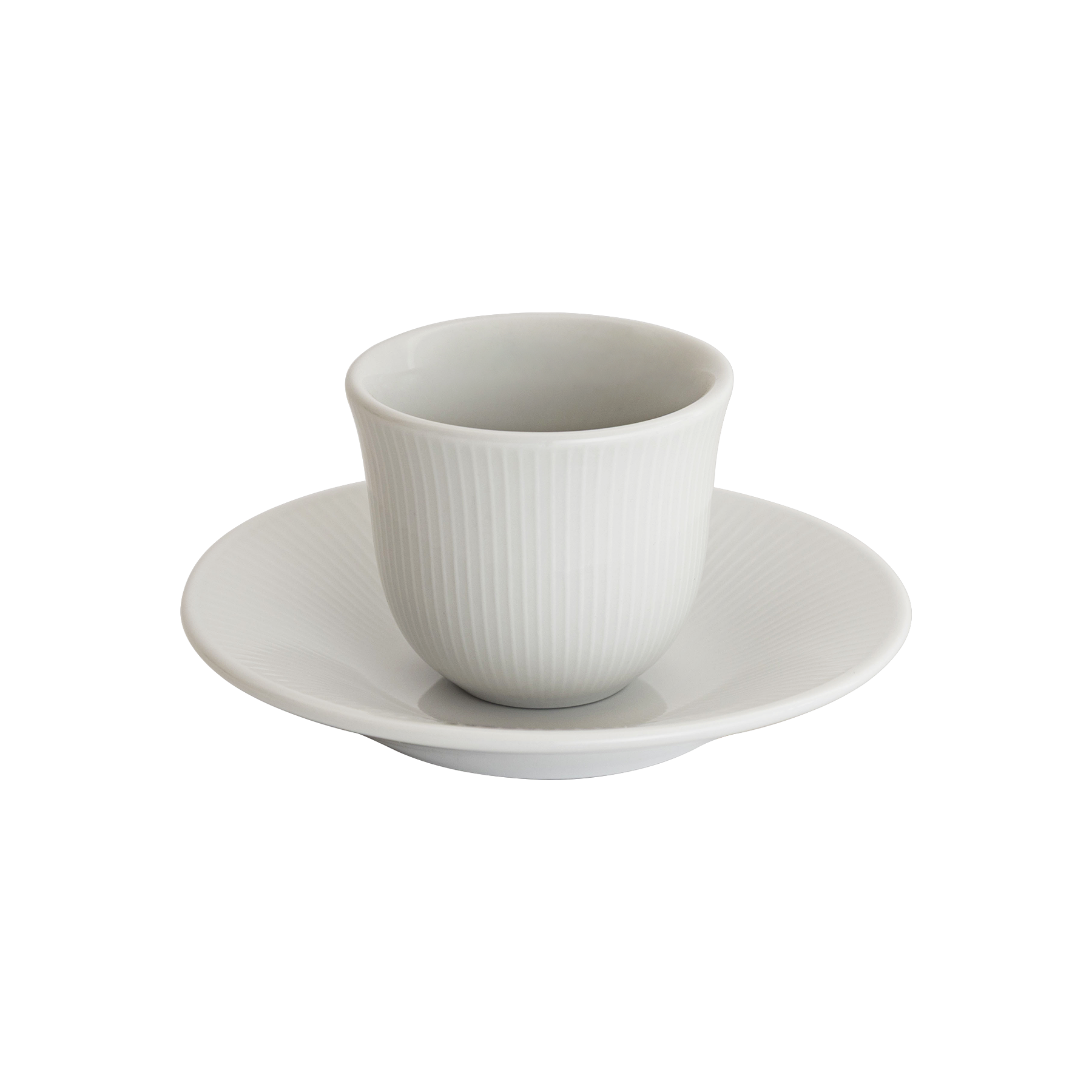 80ml Embossed Tasting Cup  and 13cm Embossed Plate