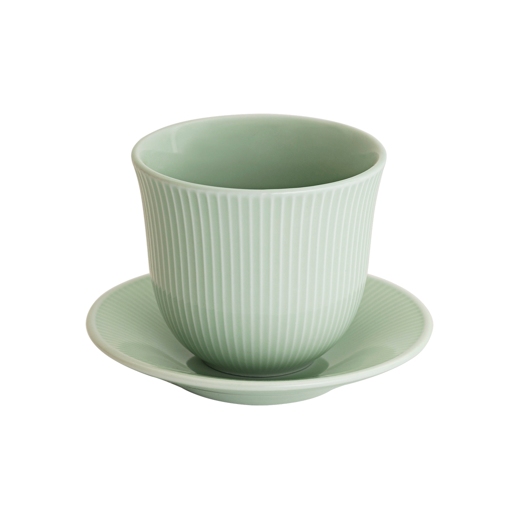 250ml Embossed Tasting Cup  and 13cm Embossed Plate