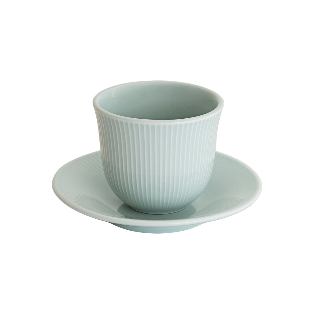 150ml Embossed Tasting Cup  and 13cm Embossed Plate
