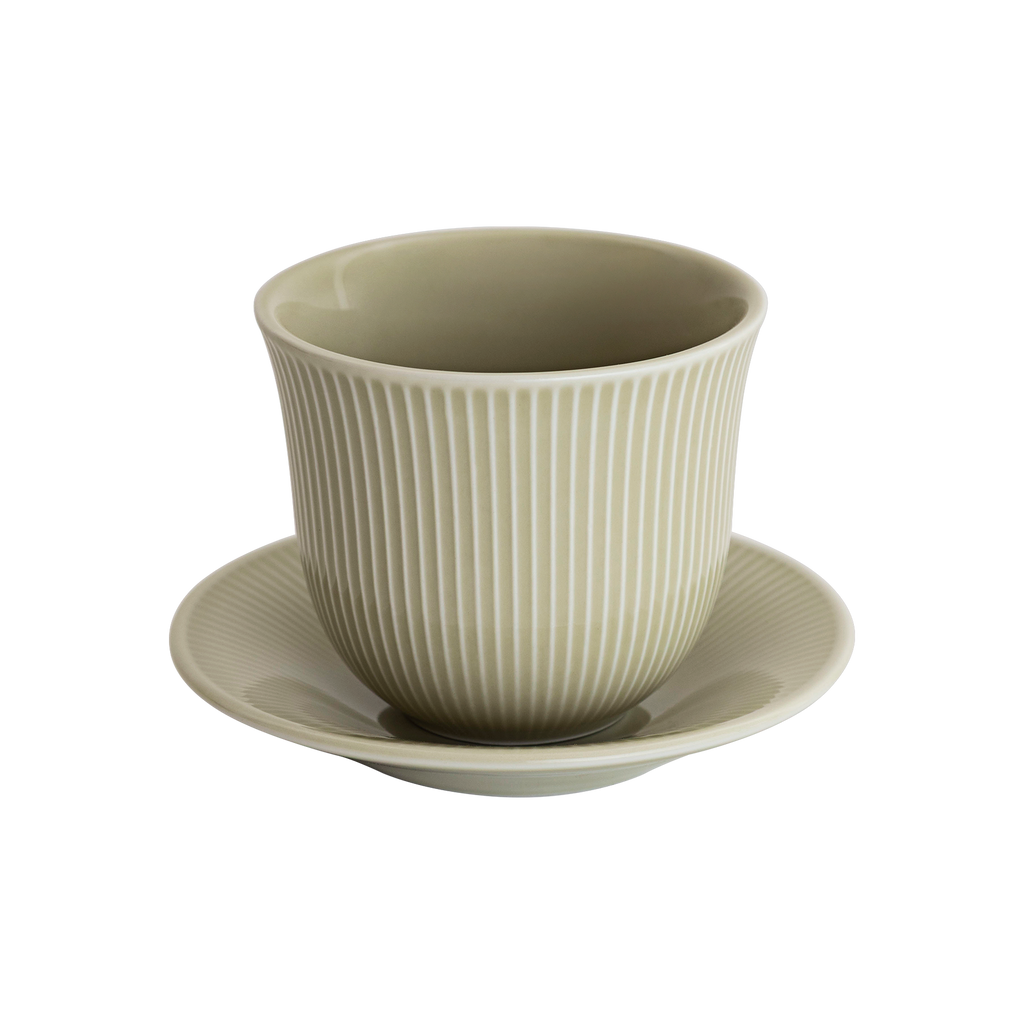 250ml Embossed Tasting Cup  and 13cm Embossed Plate