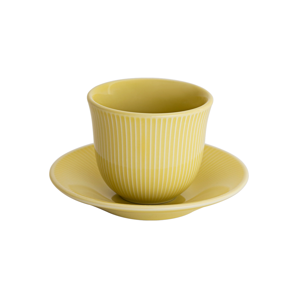150ml Embossed Tasting Cup  and 13cm Embossed Plate