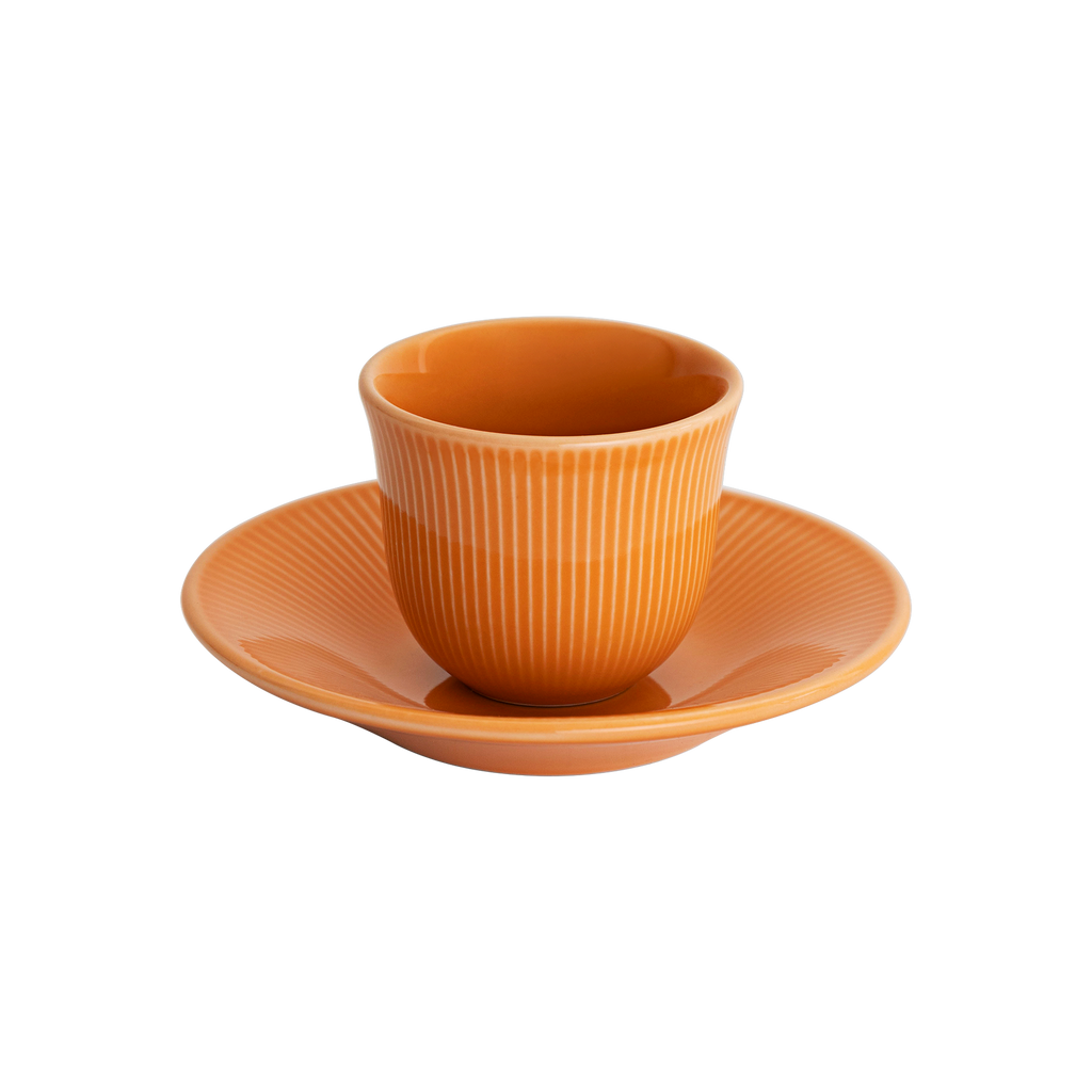 80ml Embossed Tasting Cup  and 13cm Embossed Plate
