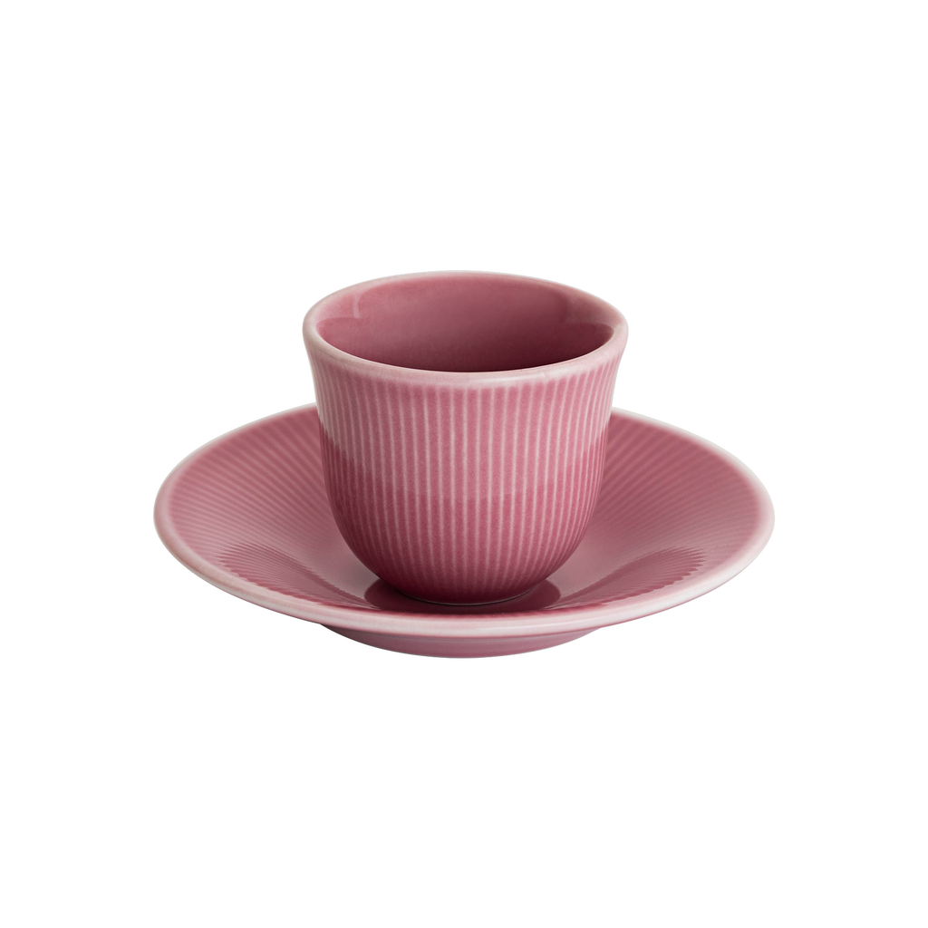 80ml Embossed Tasting Cup  and 13cm Embossed Plate