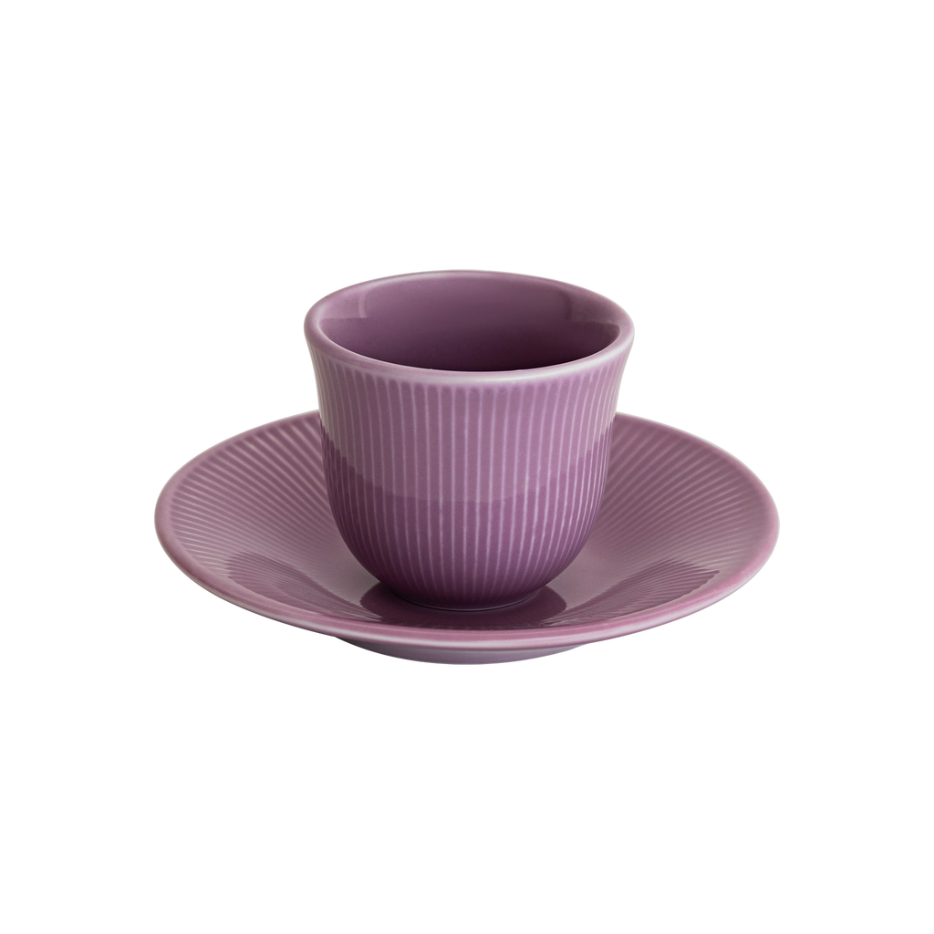 80ml Embossed Tasting Cup  and 13cm Embossed Plate