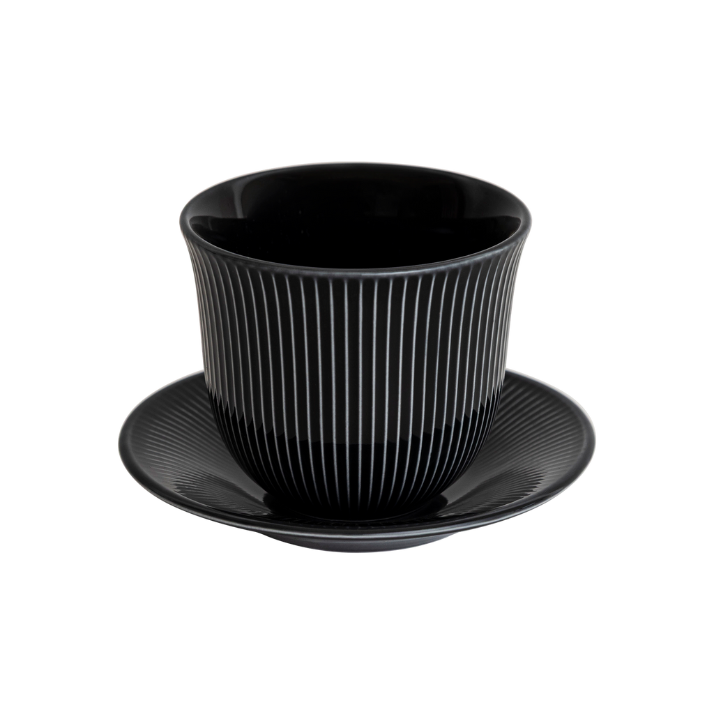 250ml Embossed Tasting Cup  and 13cm Embossed Plate