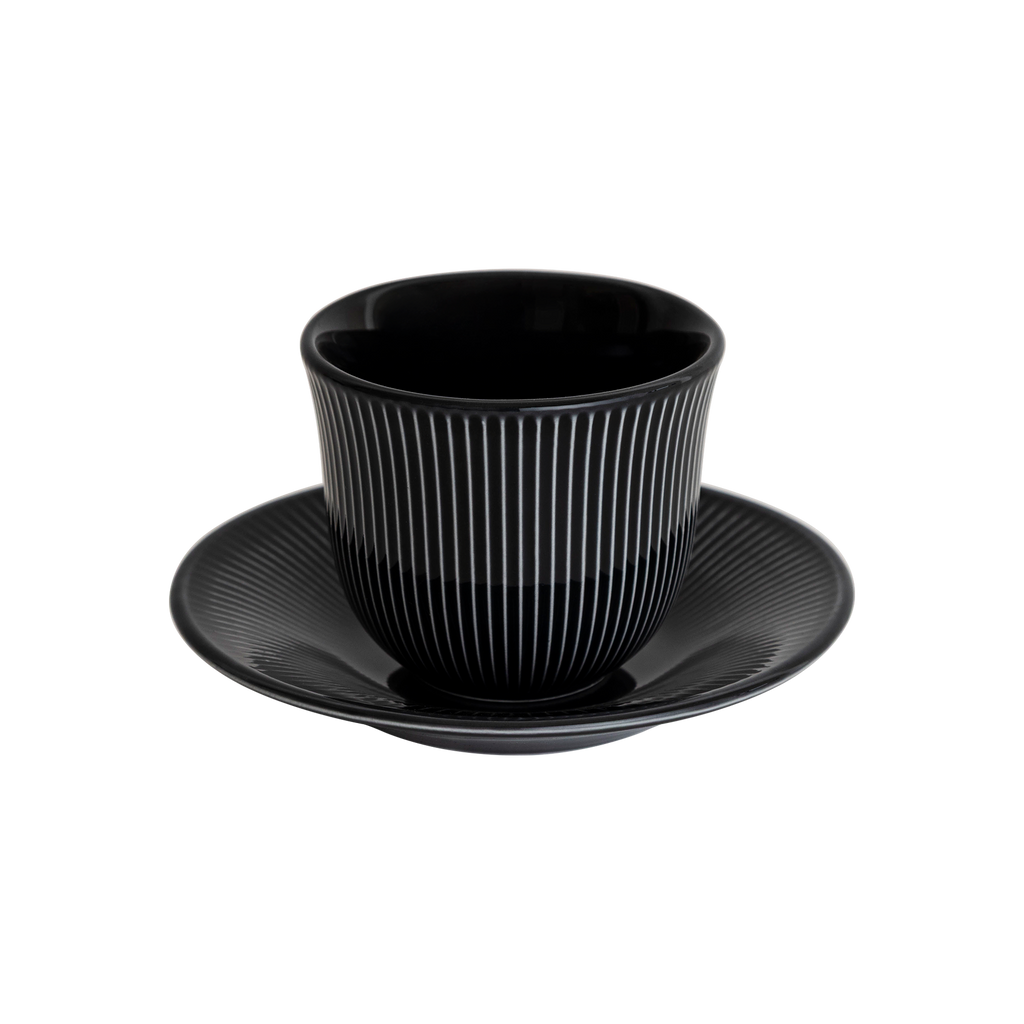 150ml Embossed Tasting Cup  and 13cm Embossed Plate
