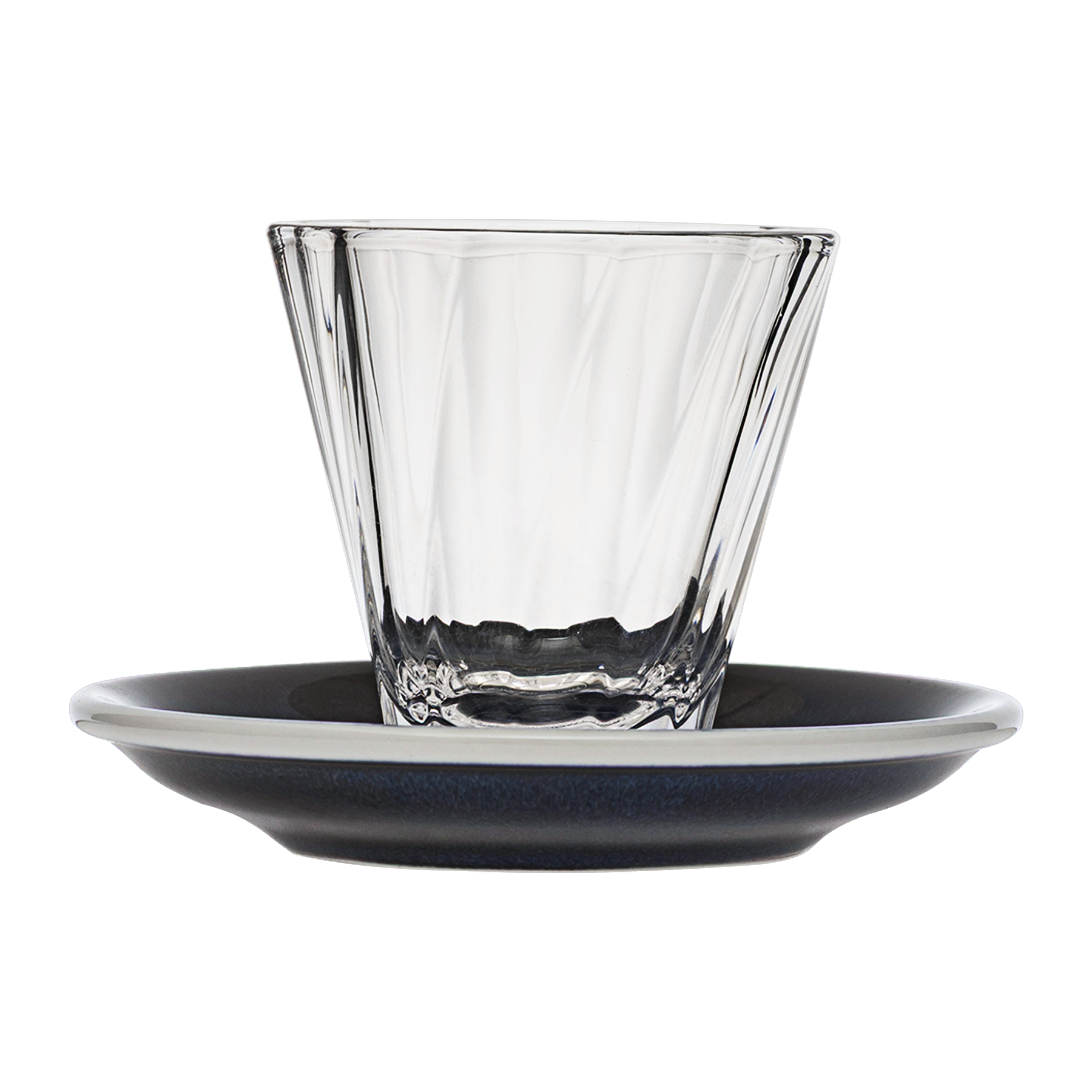 180ml Twisted Cappuccino Glass  and 14.5cm Shared Saucer