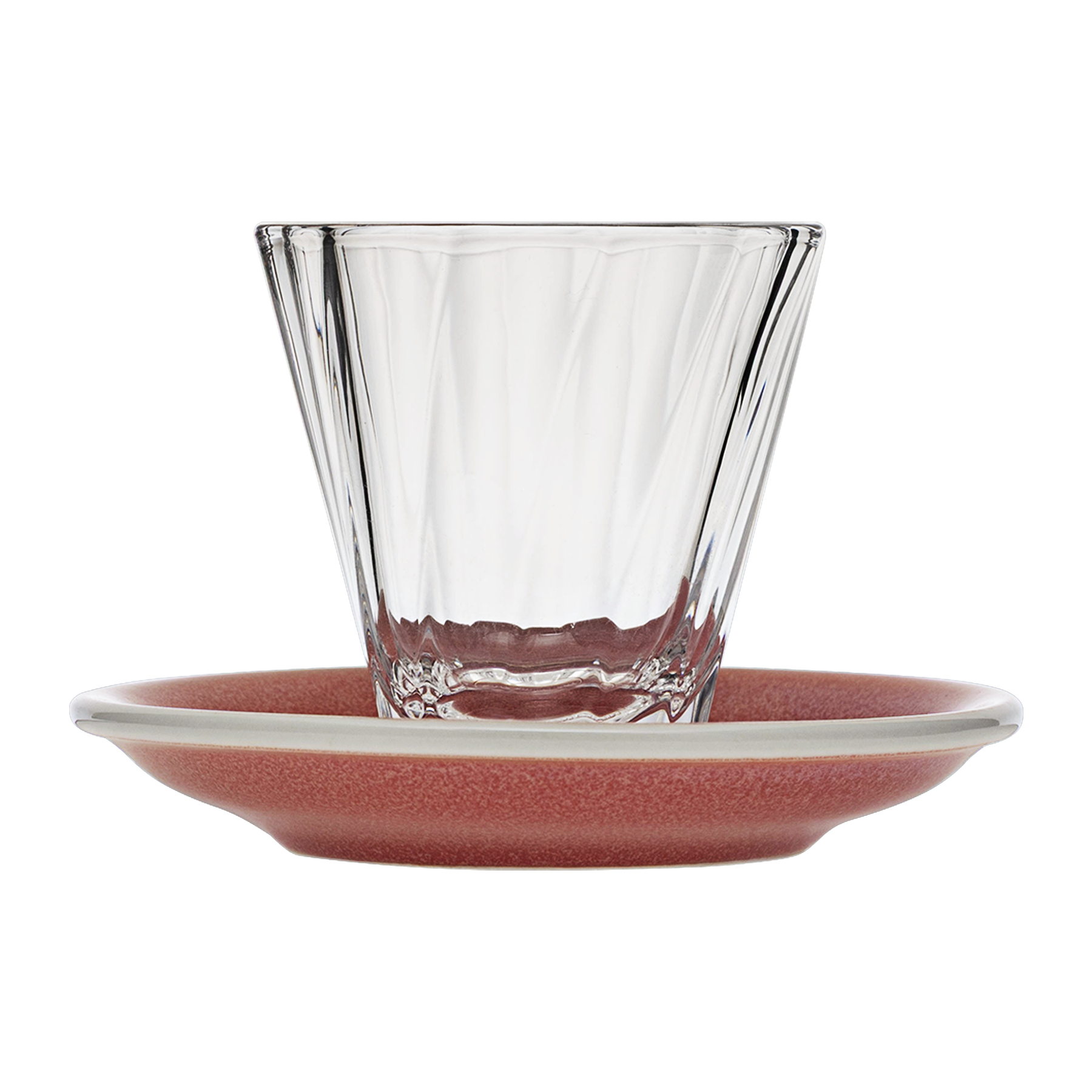 180ml Twisted Cappuccino Glass  and 14.5cm Shared Saucer