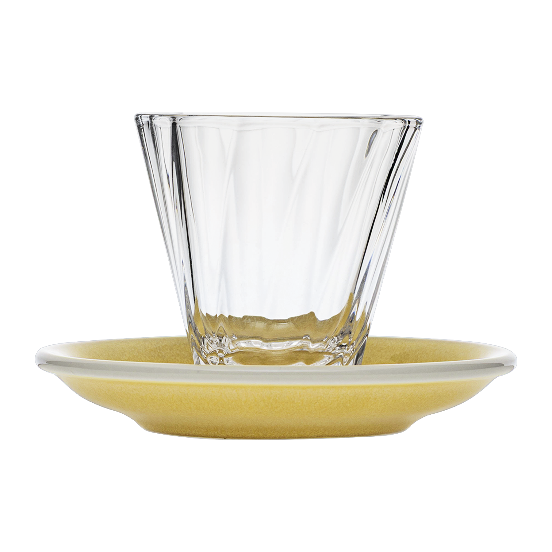 180ml Twisted Cappuccino Glass  and 14.5cm Shared Saucer