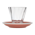 180ml Twisted Cappuccino Glass  and 14.5cm Shared Saucer