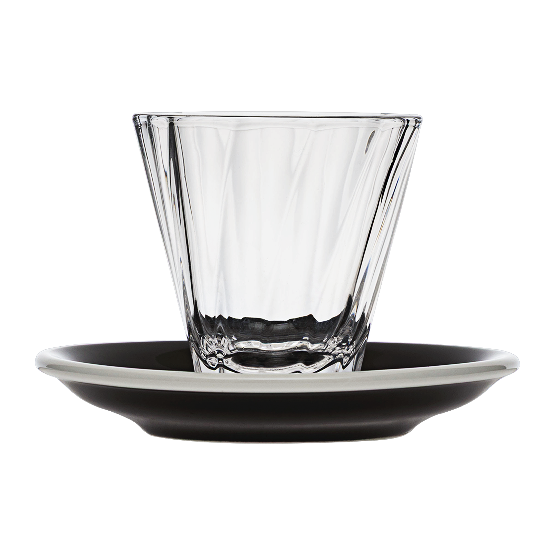 180ml Twisted Cappuccino Glass  and 14.5cm Shared Saucer