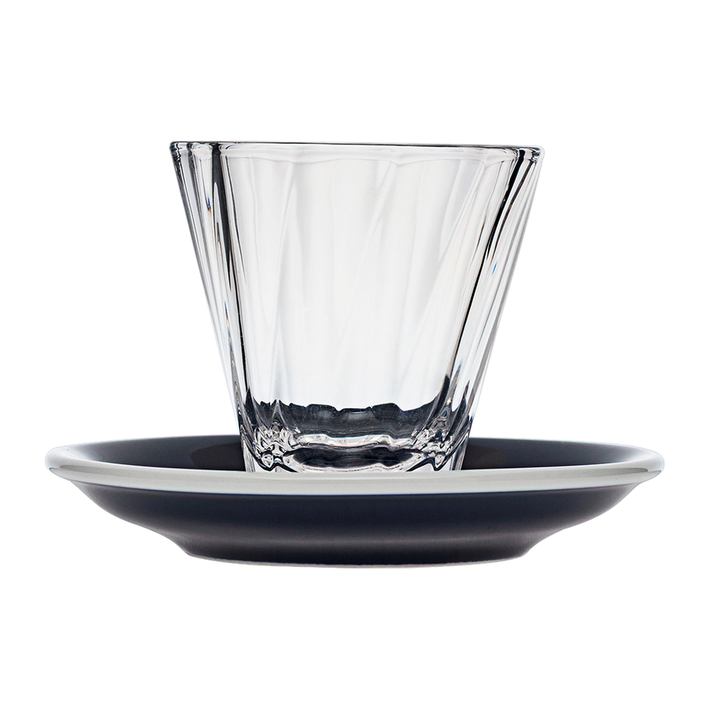 180ml Twisted Cappuccino Glass  and 14.5cm Shared Saucer