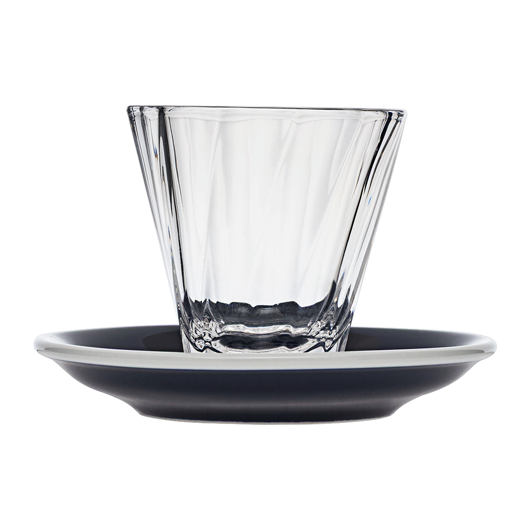 180ml Twisted Cappuccino Glass  and 14.5cm Shared Saucer