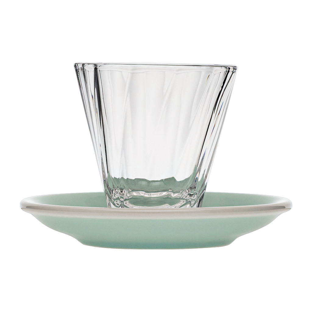 180ml Twisted Cappuccino Glass  and 14.5cm Shared Saucer