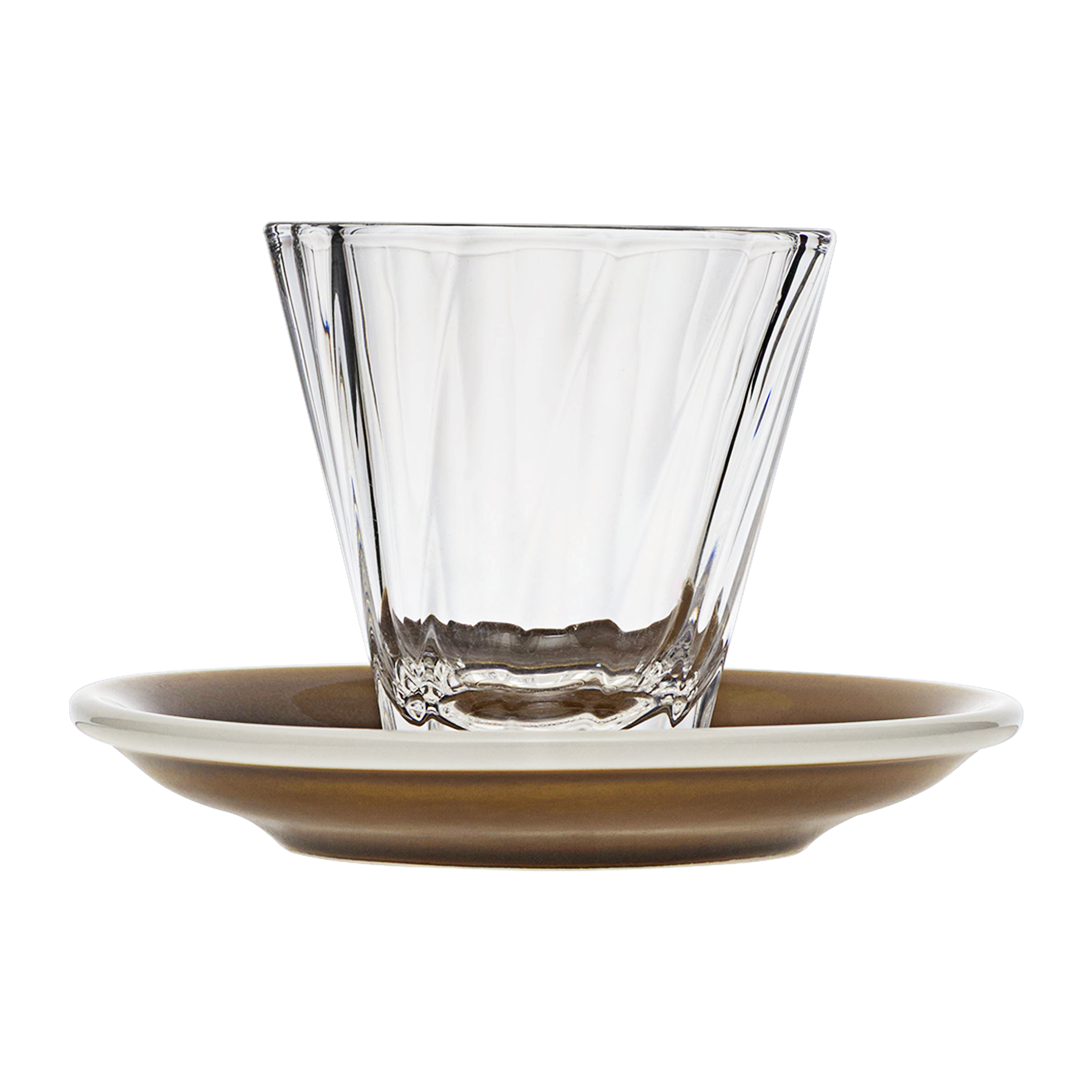 180ml Twisted Cappuccino Glass  and 14.5cm Shared Saucer