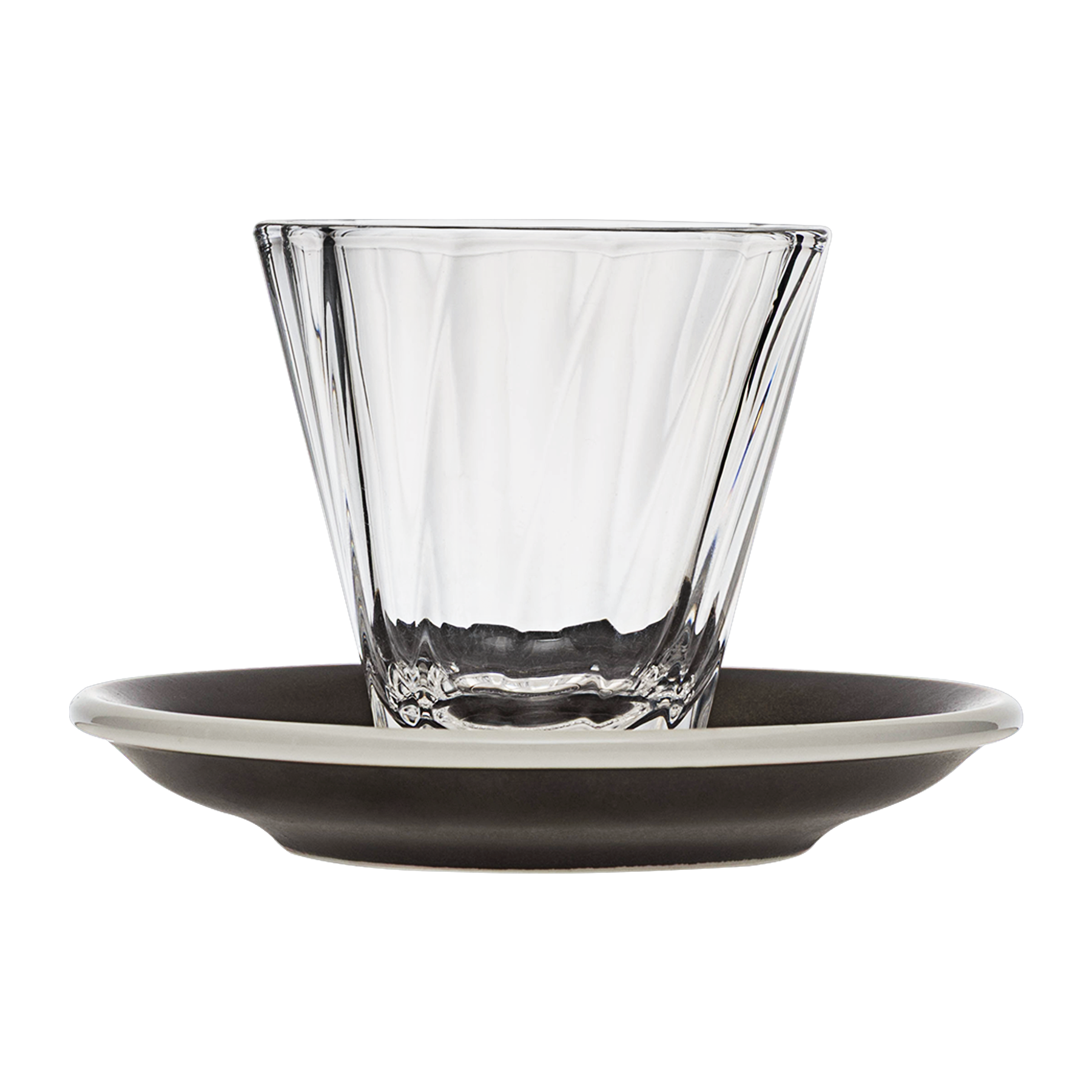 180ml Twisted Cappuccino Glass  and 14.5cm Shared Saucer