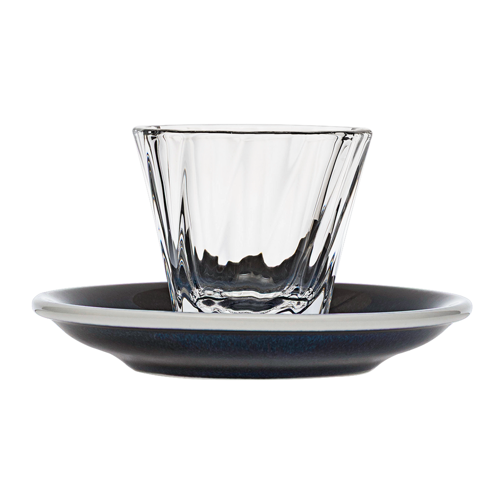 120ml Twisted Cortado Glass  and 14.5cm Shared Saucer
