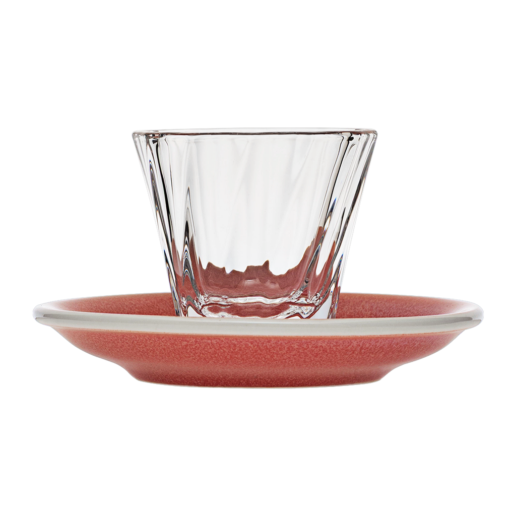 120ml Twisted Cortado Glass  and 14.5cm Shared Saucer
