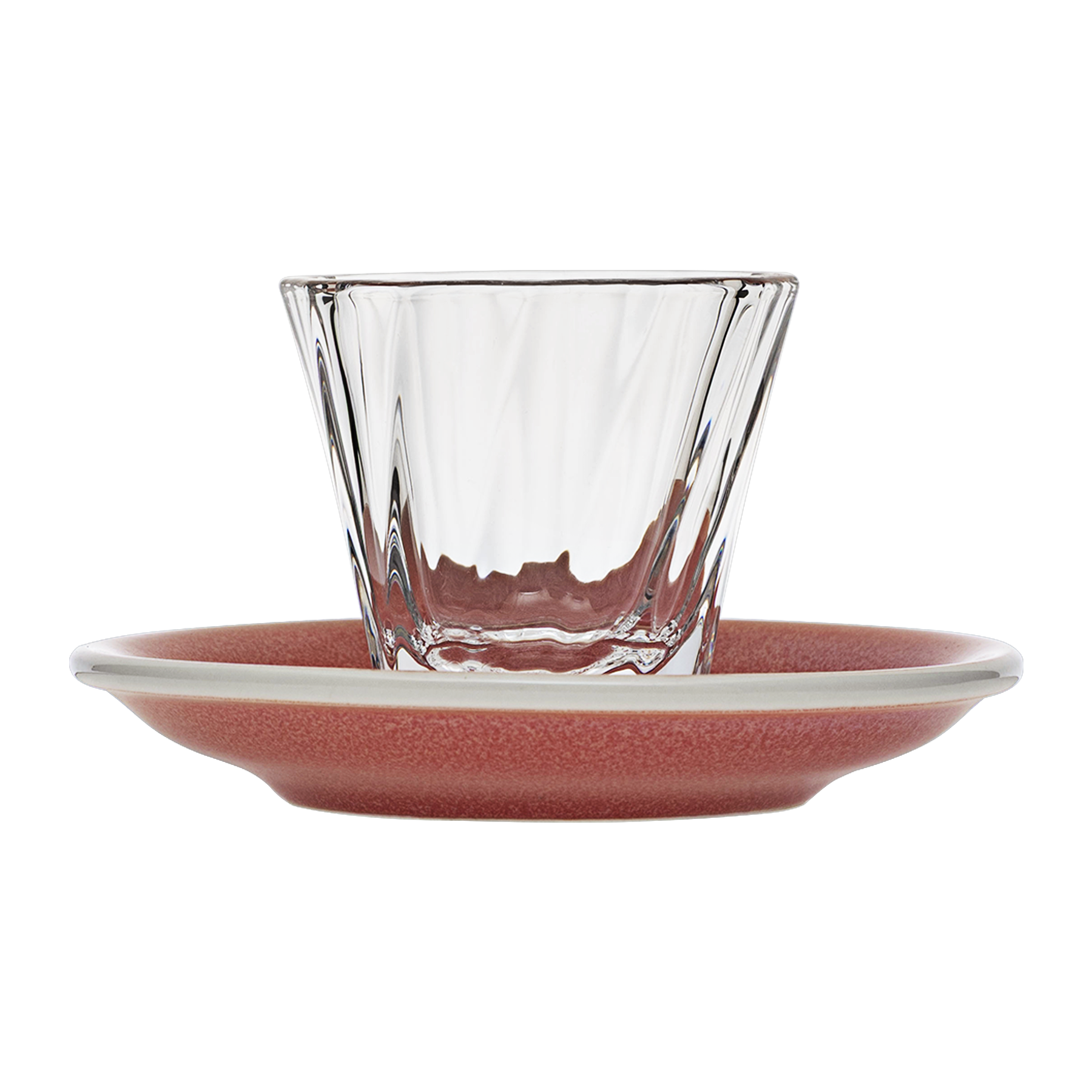 120ml Twisted Cortado Glass  and 14.5cm Shared Saucer