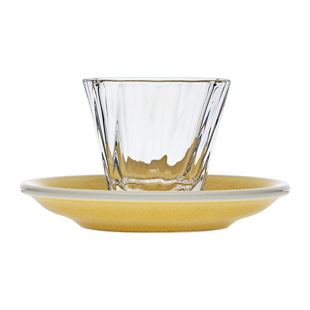 120ml Twisted Cortado Glass  and 14.5cm Shared Saucer