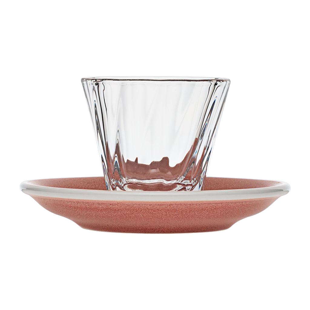 120ml Twisted Cortado Glass  and 14.5cm Shared Saucer