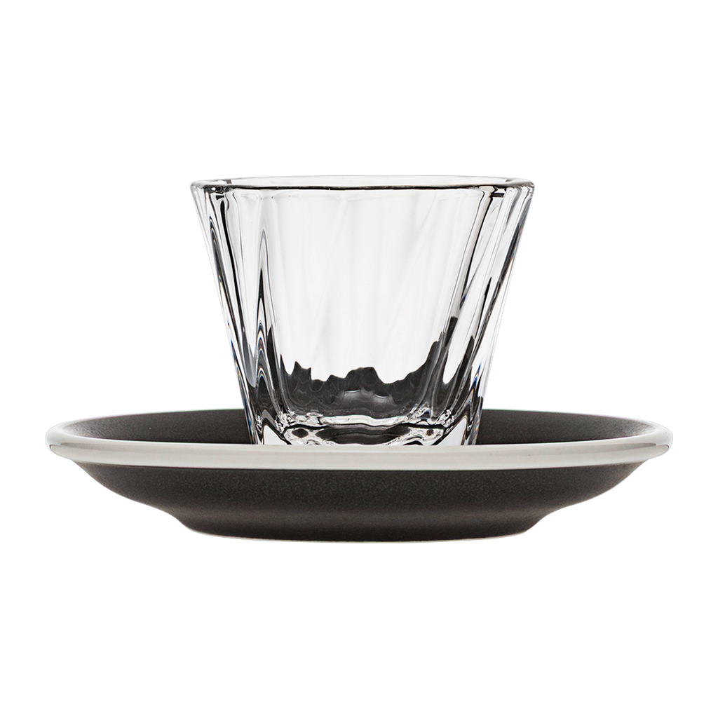 120ml Twisted Cortado Glass  and 14.5cm Shared Saucer