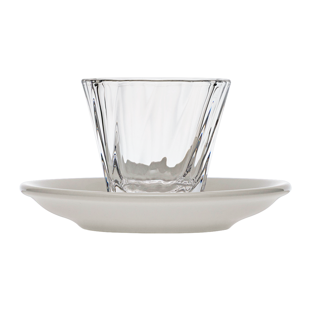 120ml Twisted Cortado Glass  and 14.5cm Shared Saucer