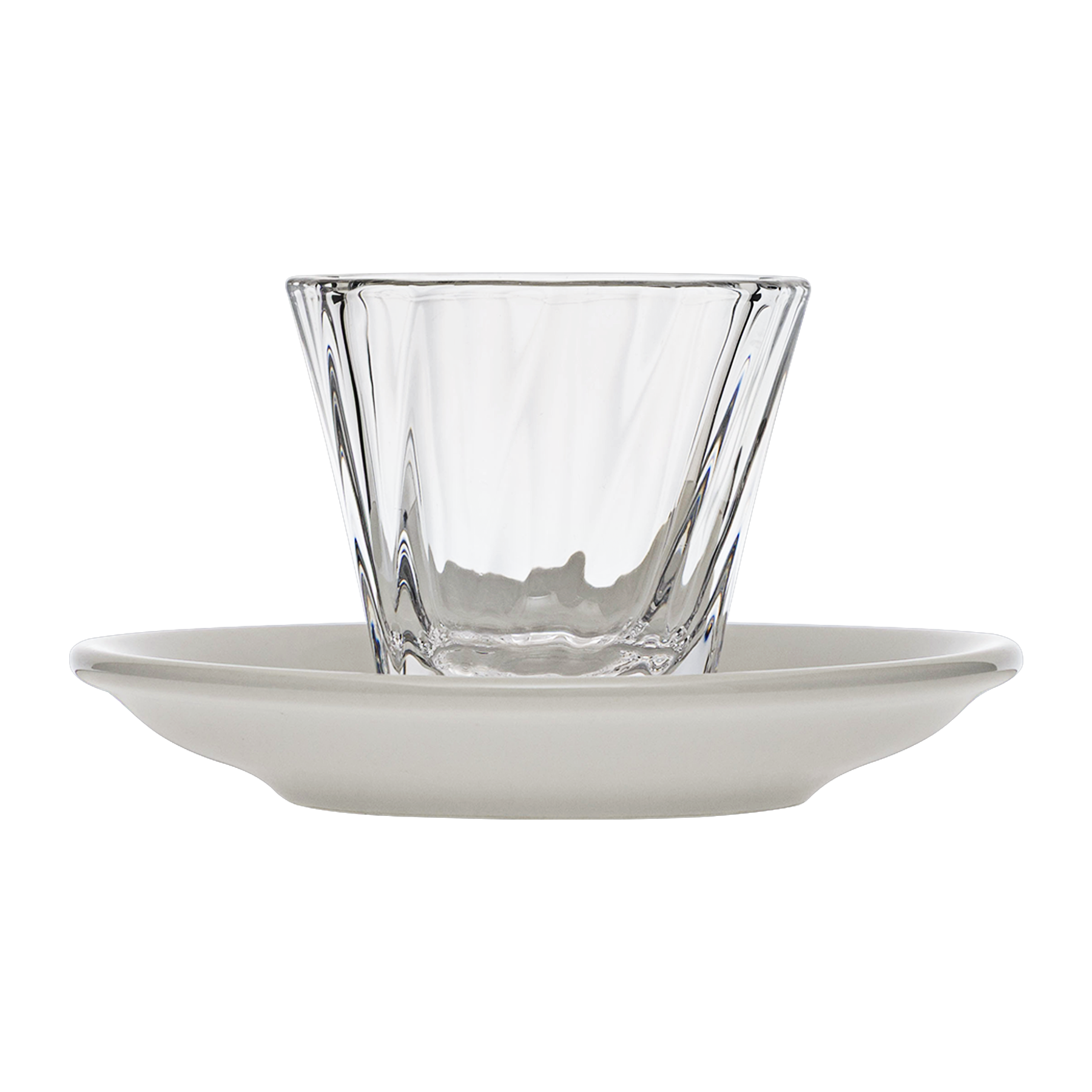120ml Twisted Cortado Glass  and 14.5cm Shared Saucer