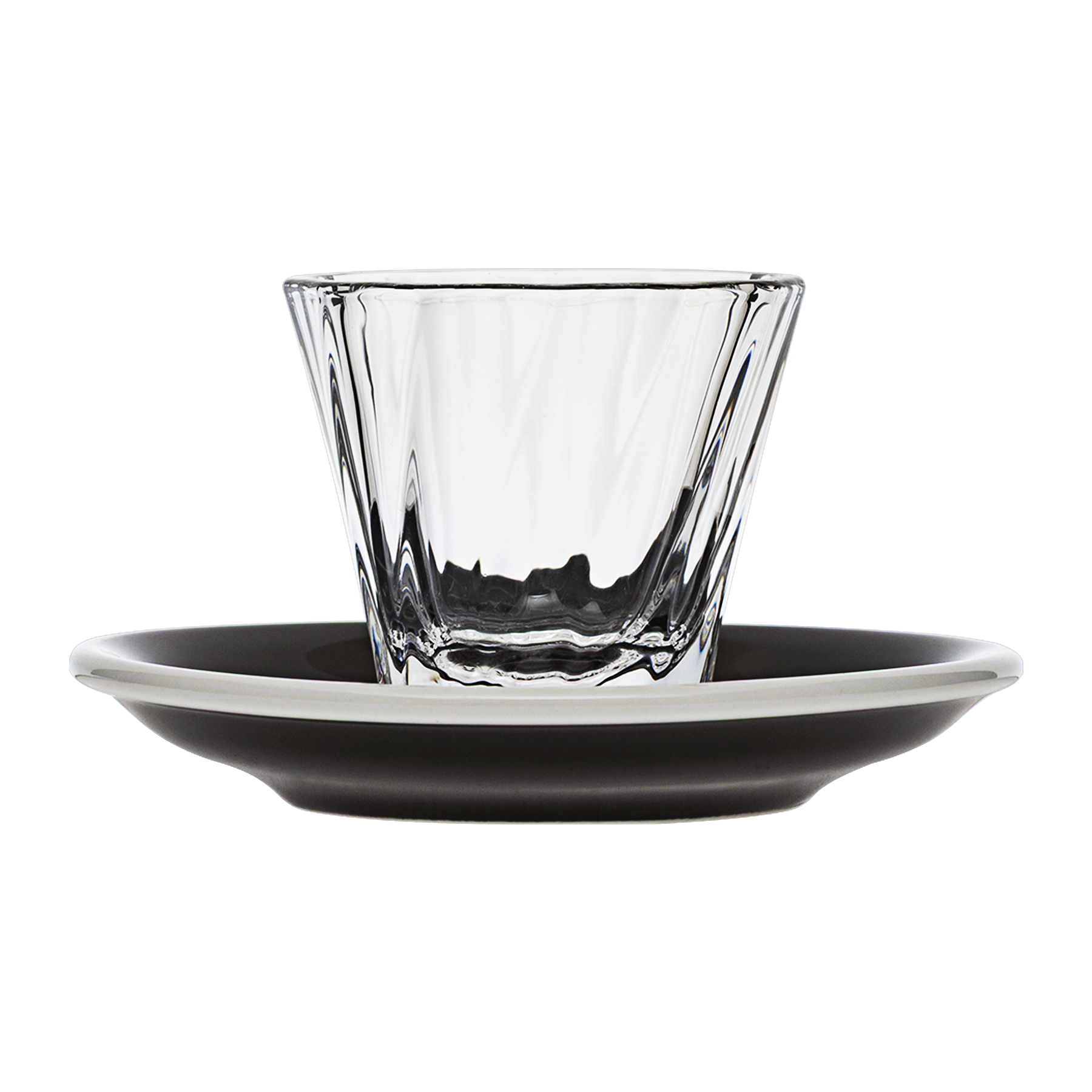 120ml Twisted Cortado Glass  and 14.5cm Shared Saucer