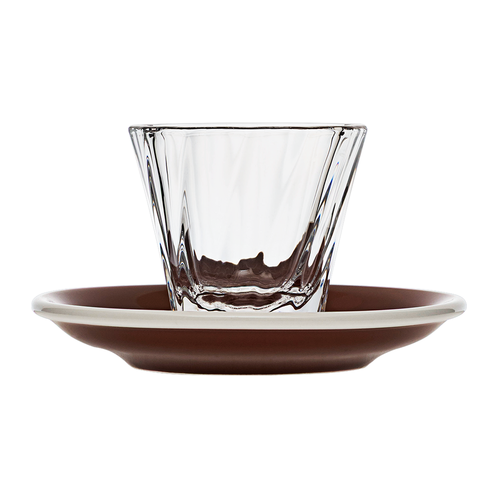 120ml Twisted Cortado Glass  and 14.5cm Shared Saucer