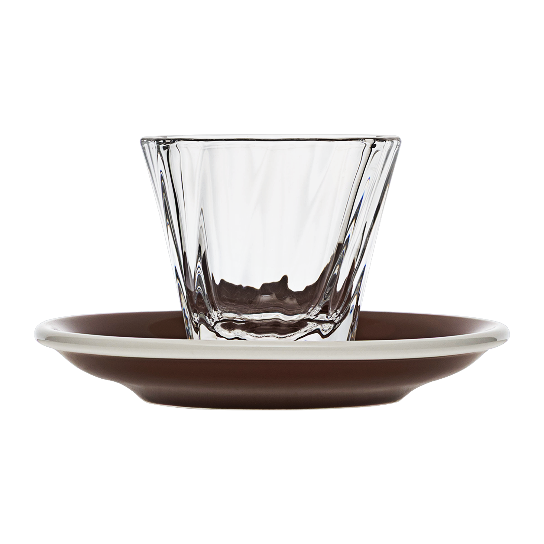 120ml Twisted Cortado Glass  and 14.5cm Shared Saucer