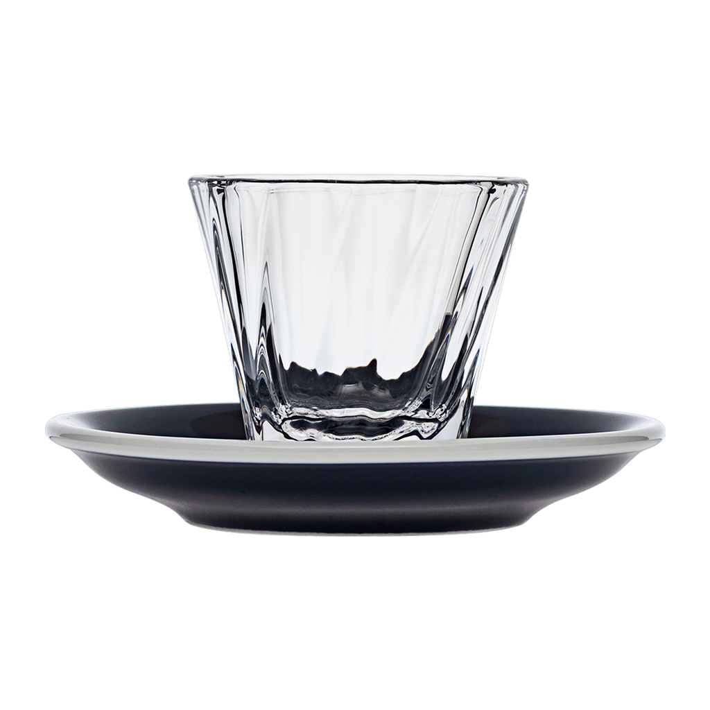 120ml Twisted Cortado Glass  and 14.5cm Shared Saucer