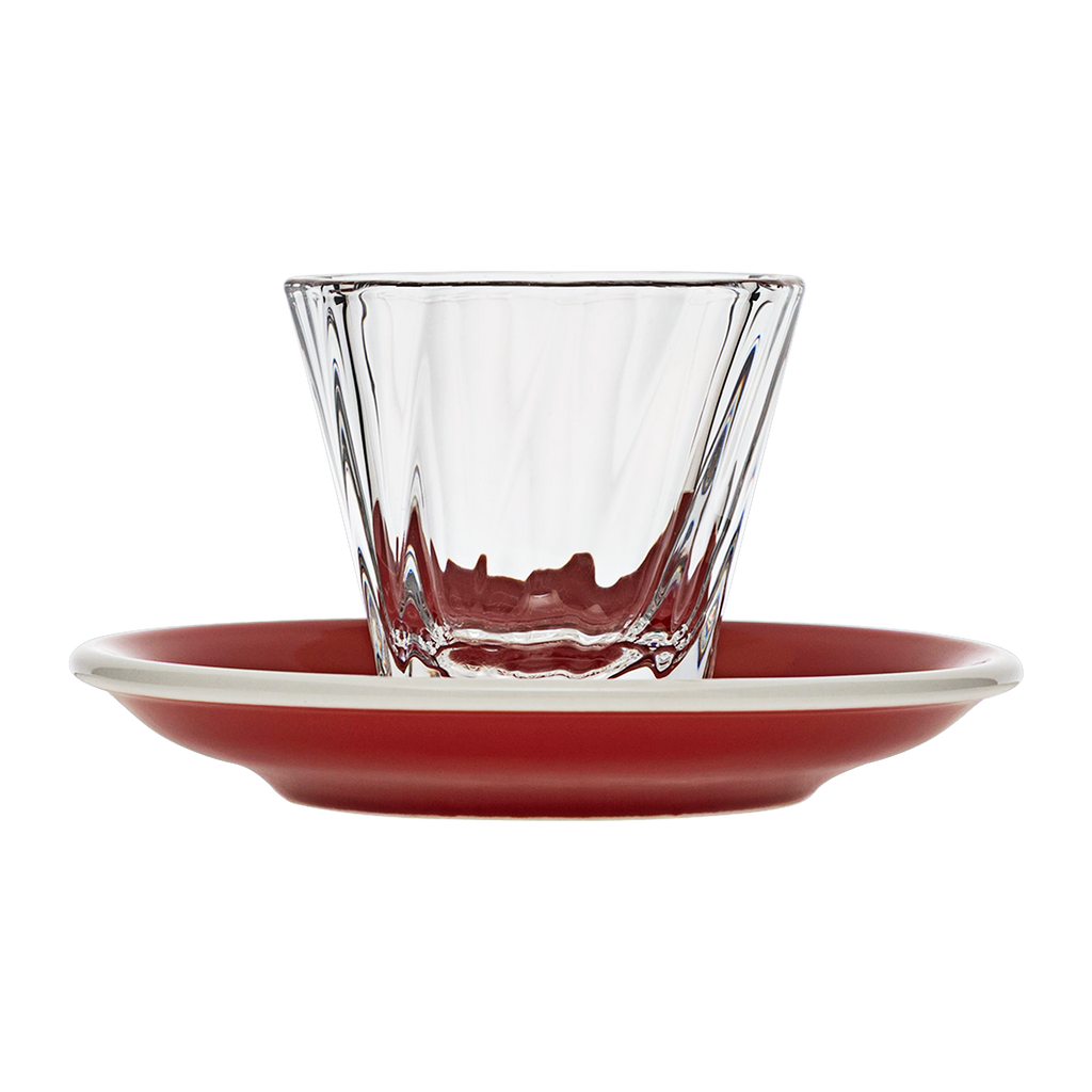 120ml Twisted Cortado Glass  and 14.5cm Shared Saucer