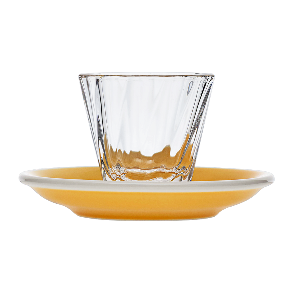 120ml Twisted Cortado Glass  and 14.5cm Shared Saucer