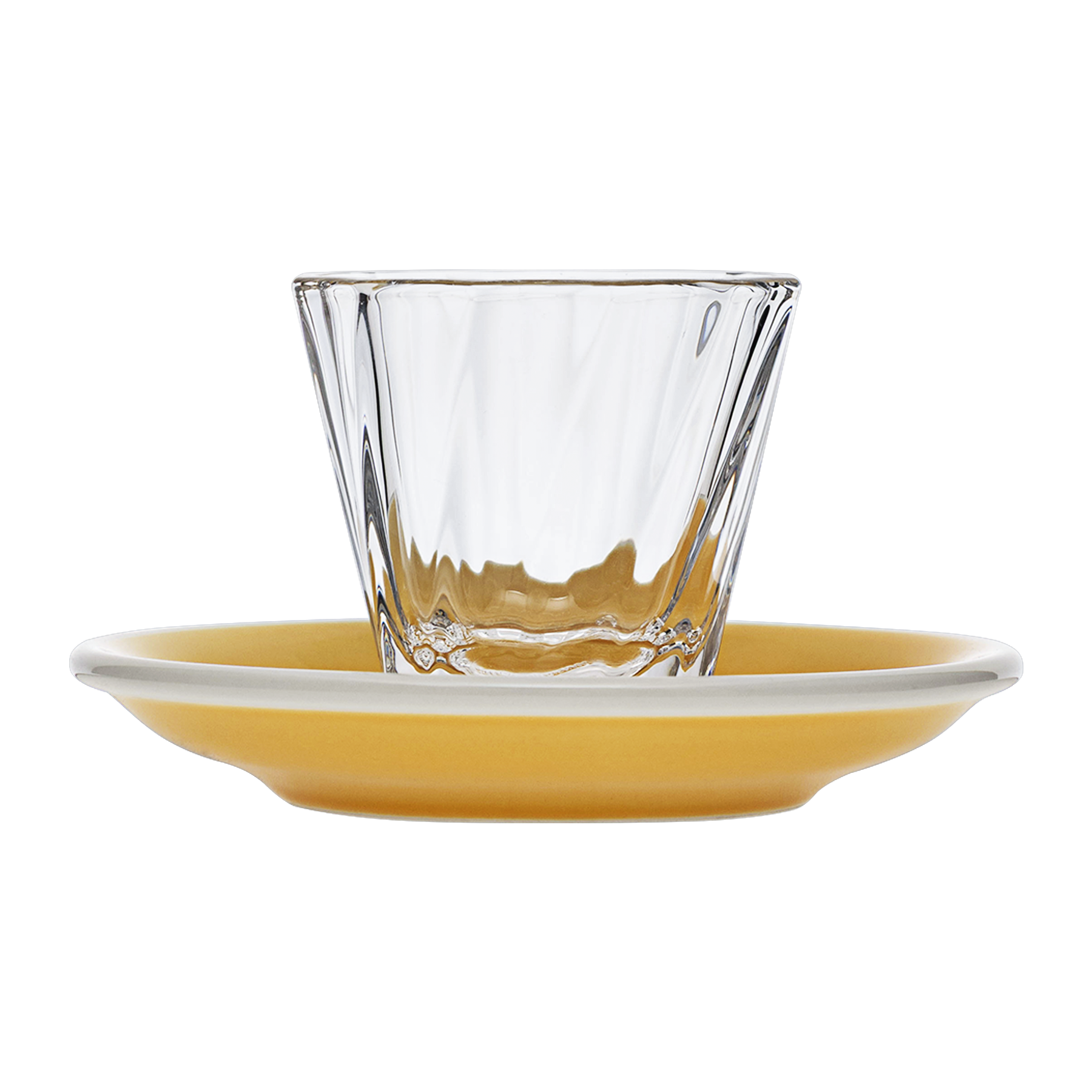 120ml Twisted Cortado Glass  and 14.5cm Shared Saucer