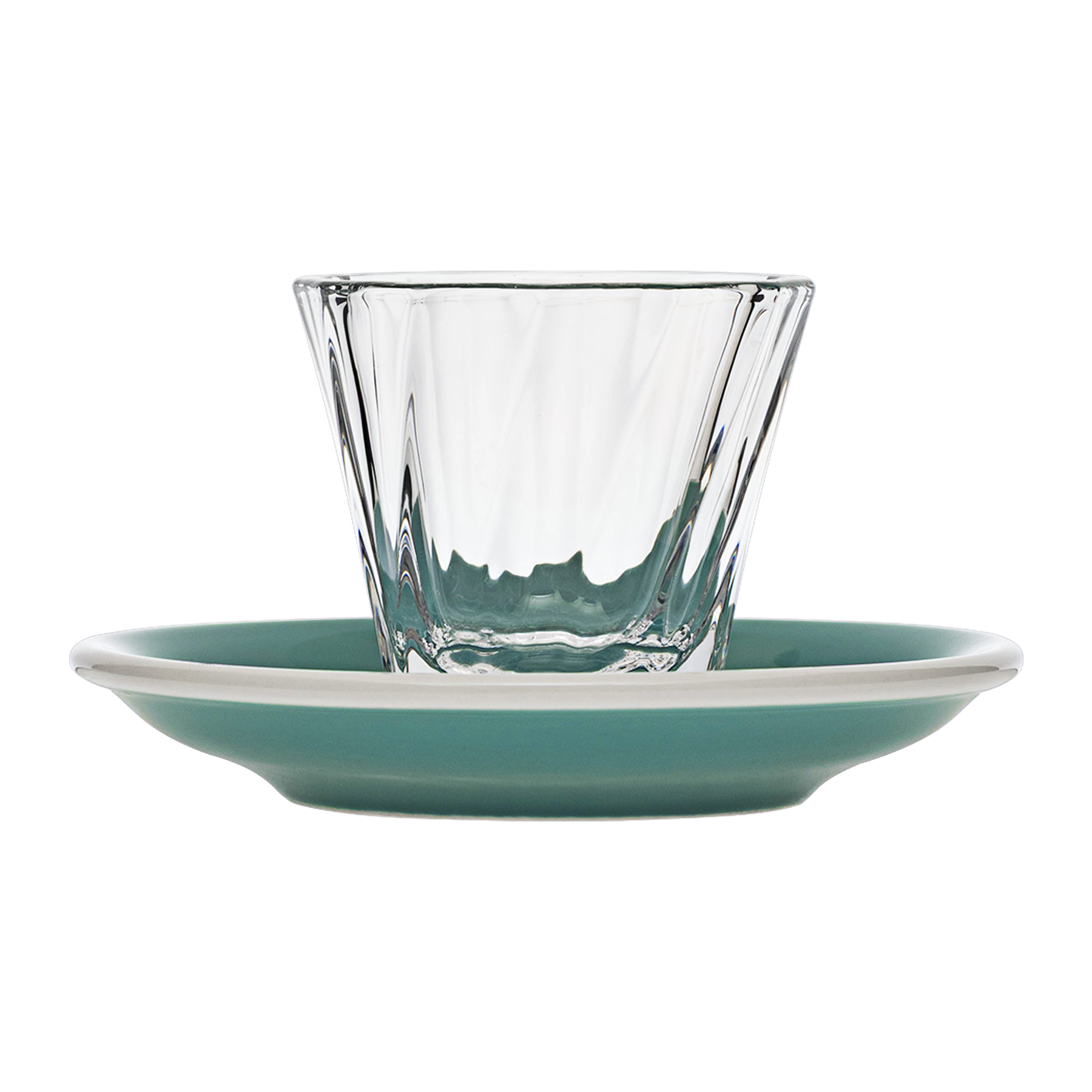 120ml Twisted Cortado Glass  and 14.5cm Shared Saucer