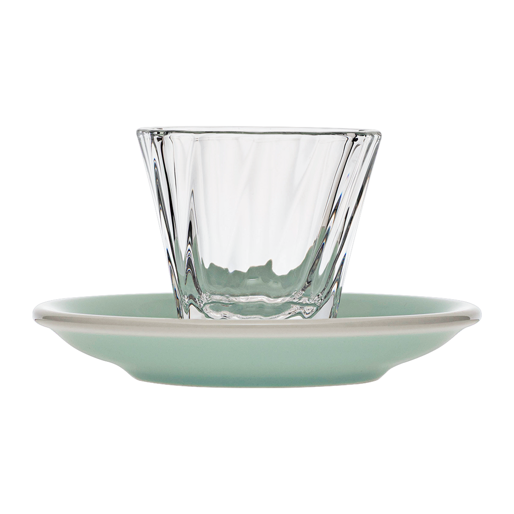120ml Twisted Cortado Glass  and 14.5cm Shared Saucer