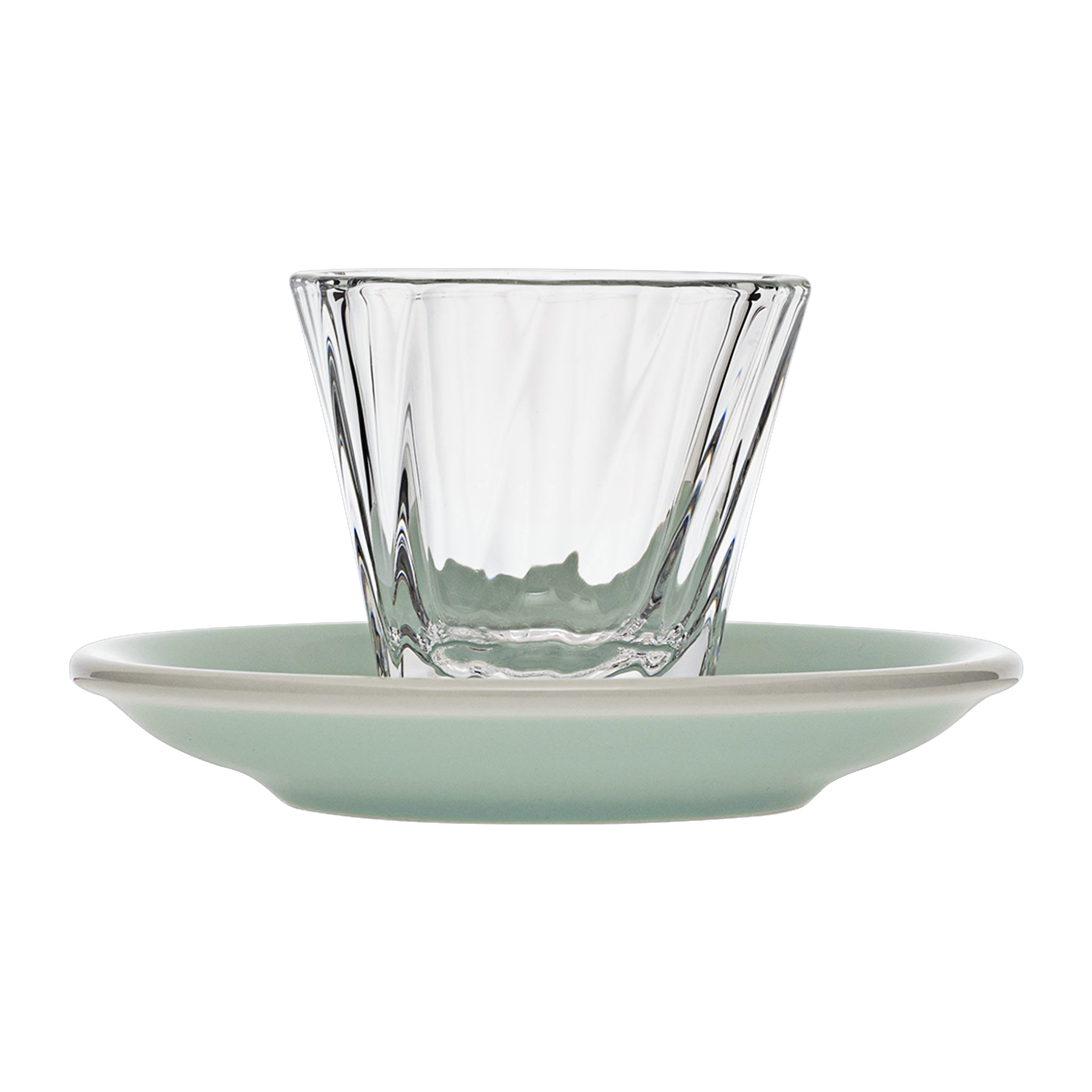 120ml Twisted Cortado Glass  and 14.5cm Shared Saucer