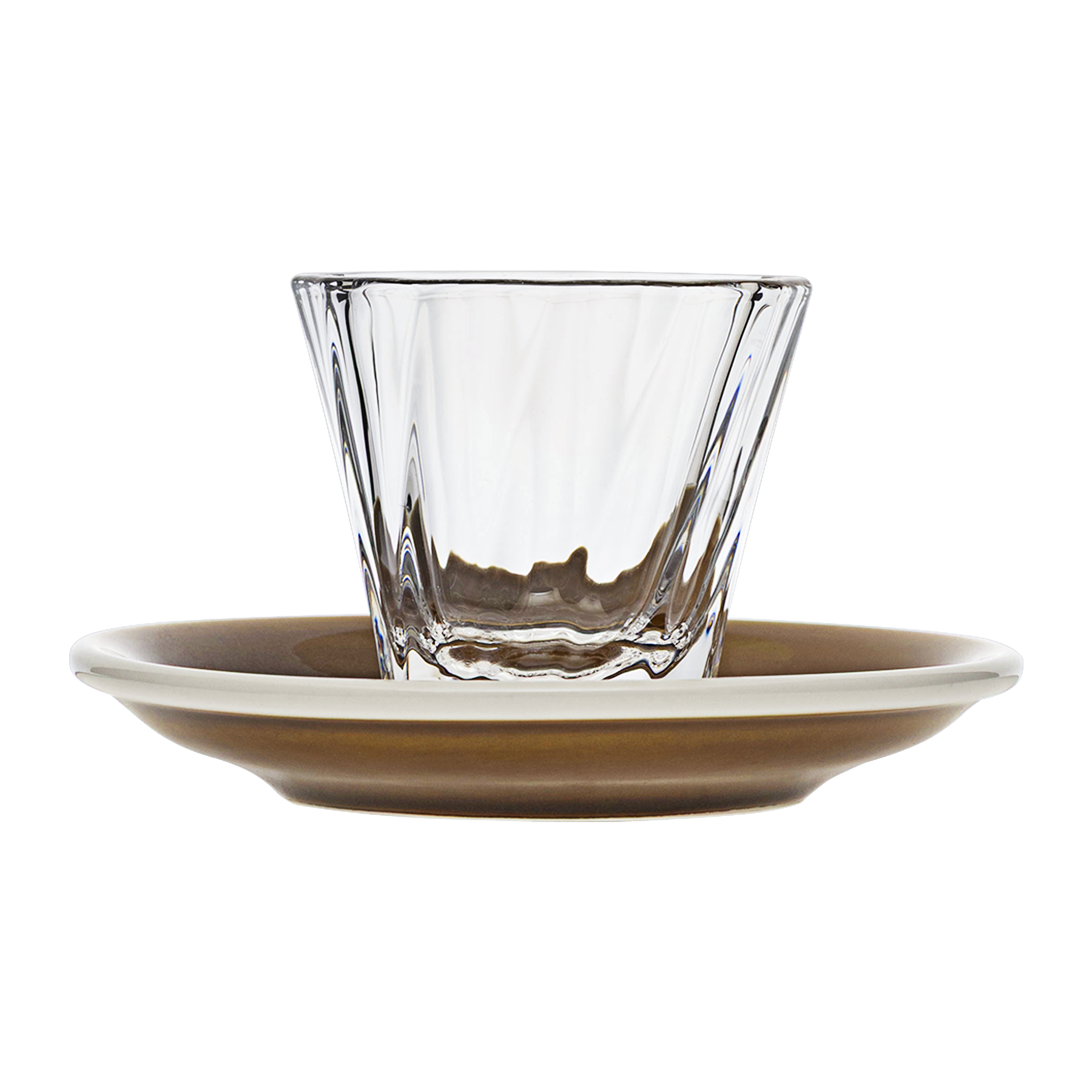 120ml Twisted Cortado Glass  and 14.5cm Shared Saucer