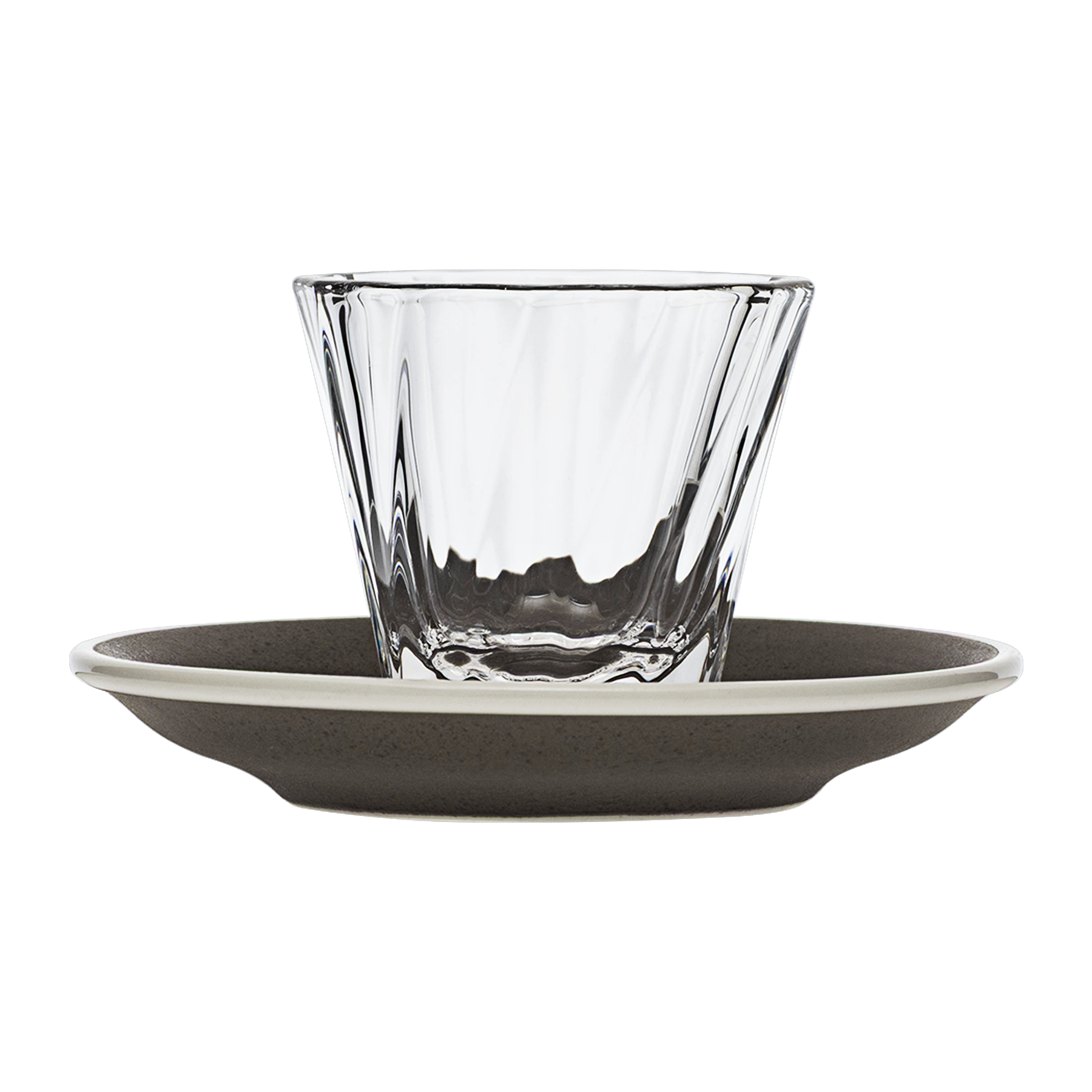 120ml Twisted Cortado Glass  and 14.5cm Shared Saucer