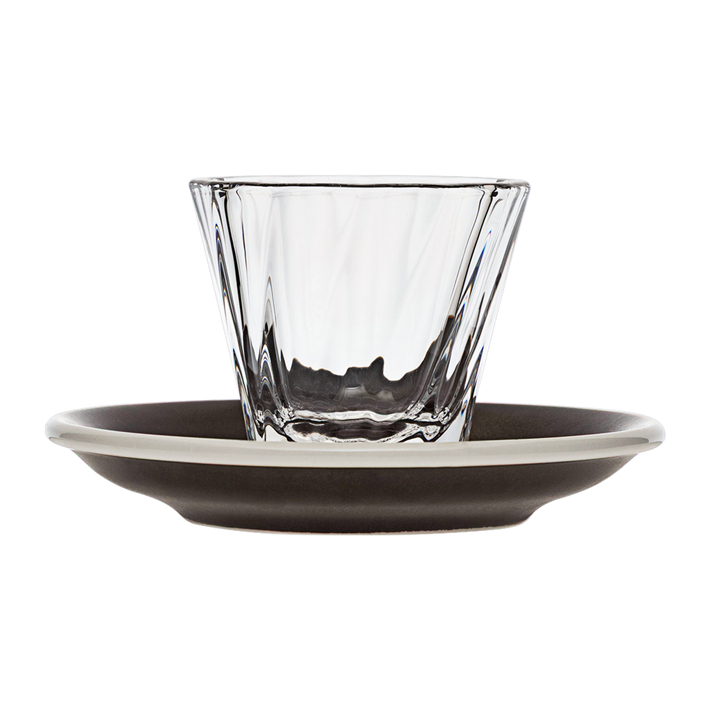 120ml Twisted Cortado Glass  and 14.5cm Shared Saucer