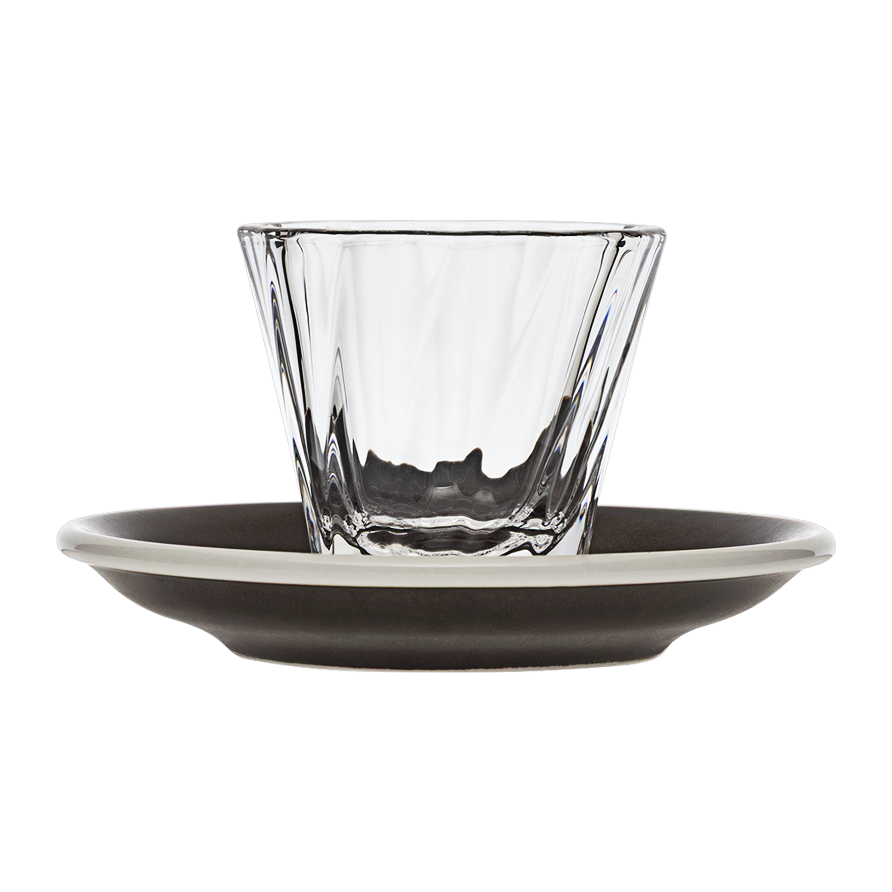 120ml Twisted Cortado Glass  and 14.5cm Shared Saucer