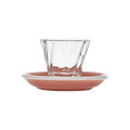 70ml Twisted Espresso Glass  and 11.5cm Espresso Saucer